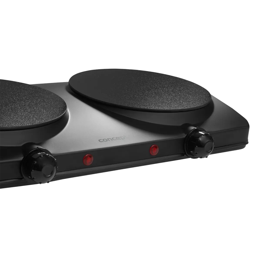 Concept VE3060 - Kaheplaadiline kuumutusplaat 2500W/230V must