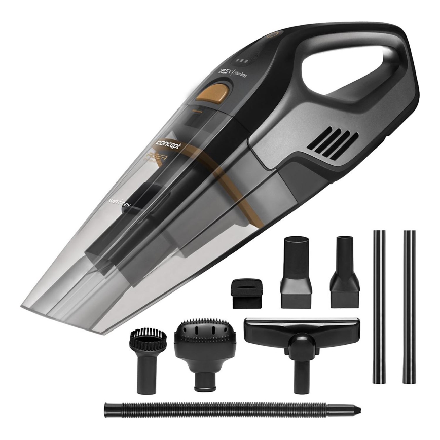 Concept VP4353-Käeshoitav tolmuimeja WET & DRY RISER EXTENSION 110W/18,5V 2200 mAh must