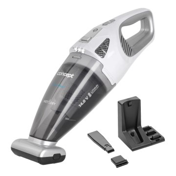 Concept VP4370 - Käeshoitav tolmuimeja WET & DRY PERFECT CLEAN 90W/14,8V 2200 mAh valge