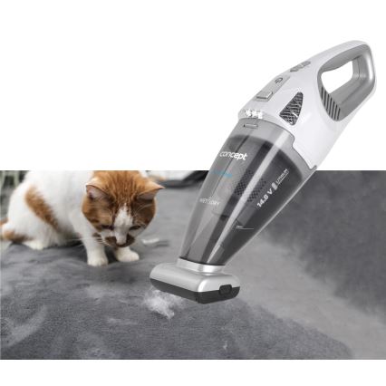 Concept VP4370 - Käeshoitav tolmuimeja WET & DRY PERFECT CLEAN 90W/14,8V 2200 mAh valge
