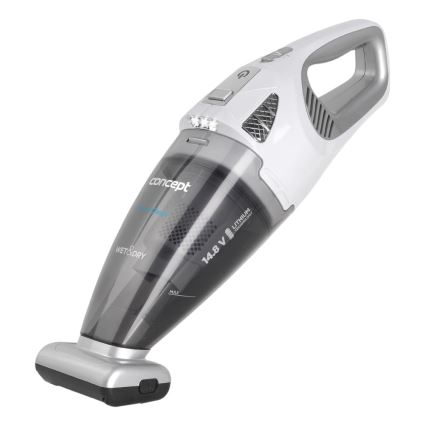 Concept VP4370 - Käeshoitav tolmuimeja WET & DRY PERFECT CLEAN 90W/14,8V 2200 mAh valge