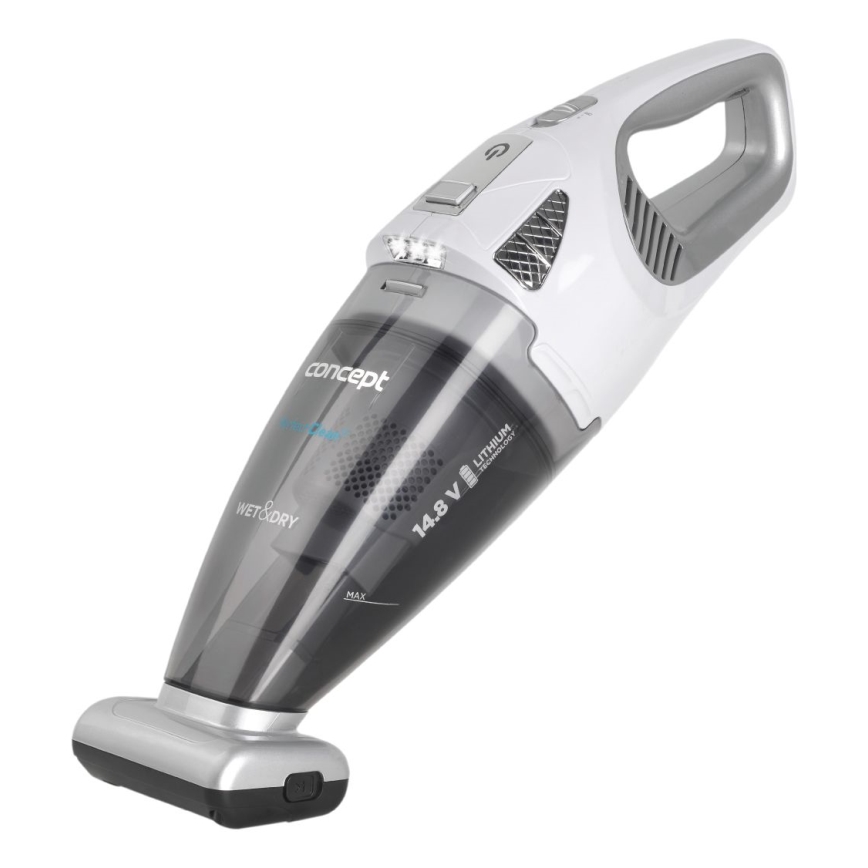Concept VP4370 - Käeshoitav tolmuimeja WET & DRY PERFECT CLEAN 90W/14,8V 2200 mAh valge