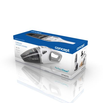 Concept VP4370 - Käeshoitav tolmuimeja WET & DRY PERFECT CLEAN 90W/14,8V 2200 mAh valge