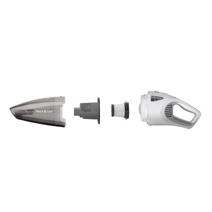 Concept VP4370 - Käsitolmuimeja WET & DRY PERFECT CLEAN 90W/14,8V 2200 mAh valge