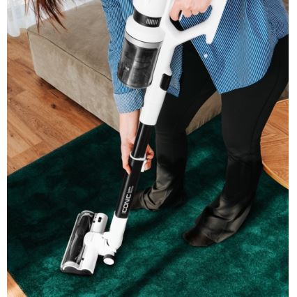 Concept VP6125 - 2-ühes vars- ja käsitolmuimeja ICONIC Comfort Telescope 400W/29,6V 2000 mAh valge