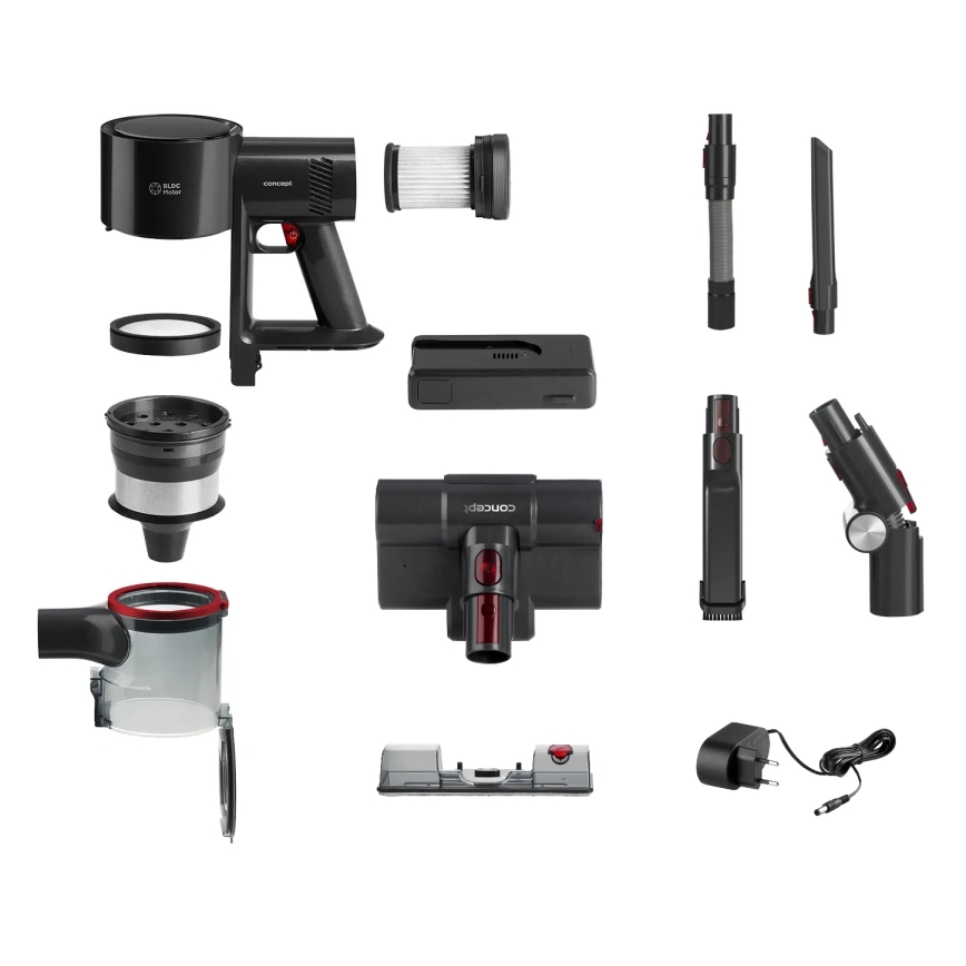Concept VP6300 - Varretüüpi tolmuimeja 5-ühes ULTIMATE COMPLETE PRO 500W/25,9V 2500 mAh must