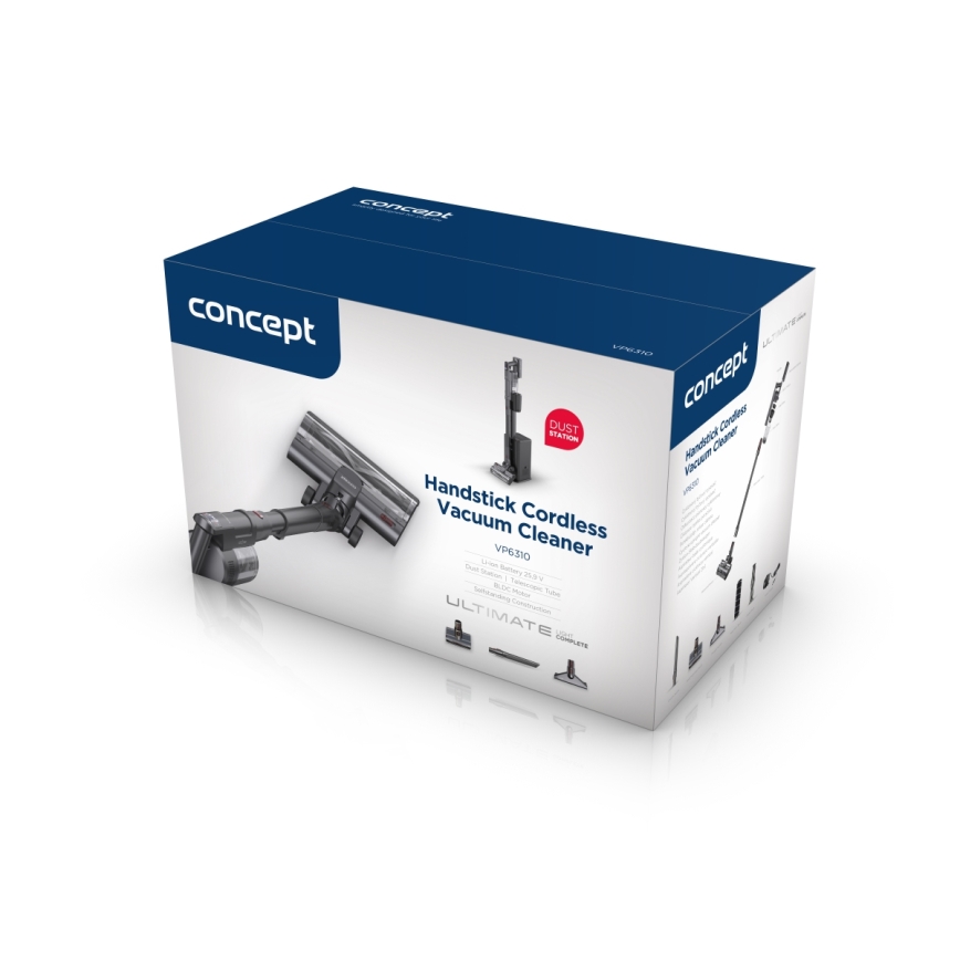 Concept VP6310 - Pulk-tolmuimeja 3-ühes ULTIMATE COMPLETE LIGHT 420W/25,9V 2200 mAh must