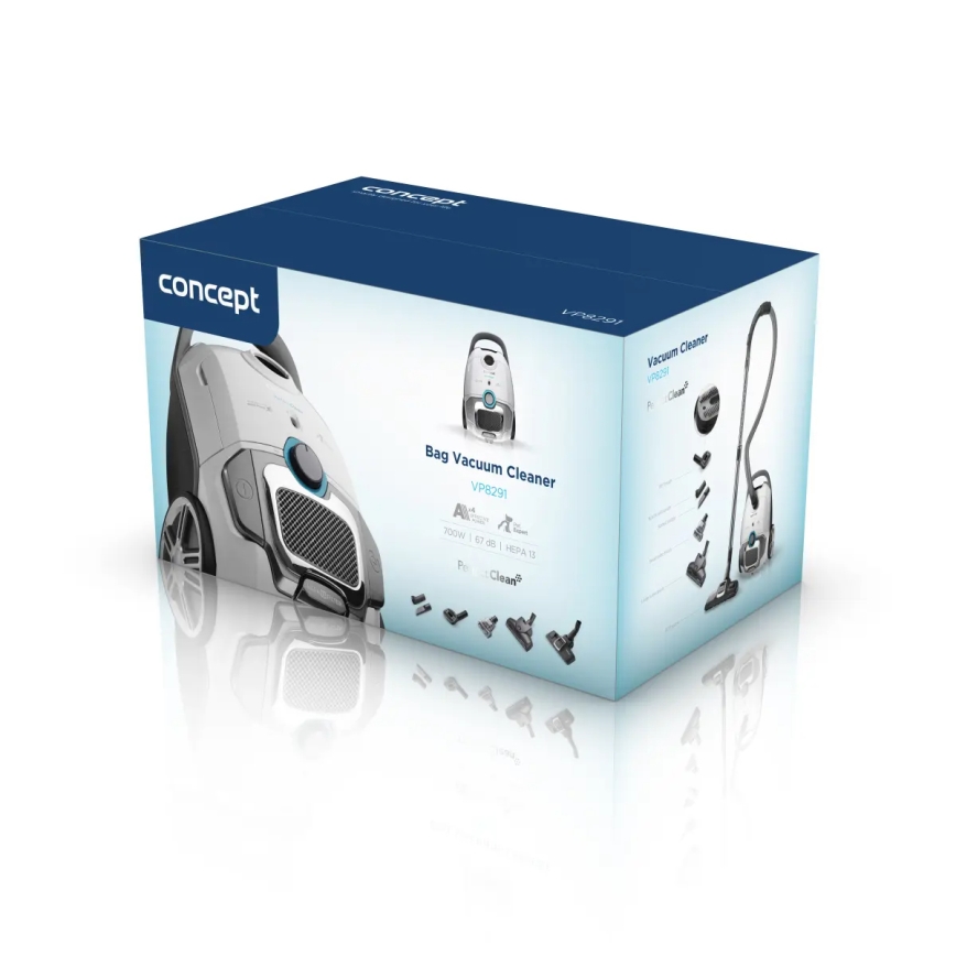 Concept VP8291 - Kotiga tolmuimeja PERFECT CLEAN PET EXPERT 700W/230V valge