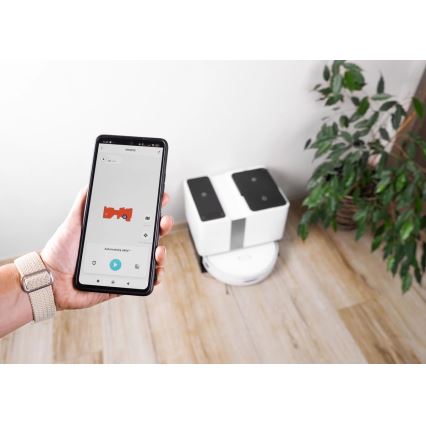 Concept VR4050 - Nutikas 2-ühes robottolmuimeja mopiga OPTIMUS AQUA PRO LASER 3D 600W/230V 5200 mAh Wi-Fi valge