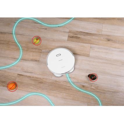 Concept VR4050 - Nutikas 2-ühes robottolmuimeja mopiga OPTIMUS AQUA PRO LASER 3D 600W/230V 5200 mAh Wi-Fi valge