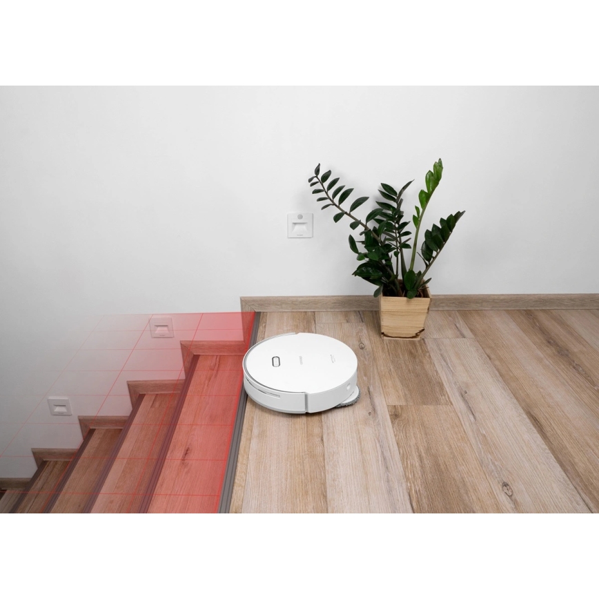 Concept VR4050 - Nutikas 2-ühes robottolmuimeja mopiga OPTIMUS AQUA PRO LASER 3D 600W/230V 5200 mAh Wi-Fi valge