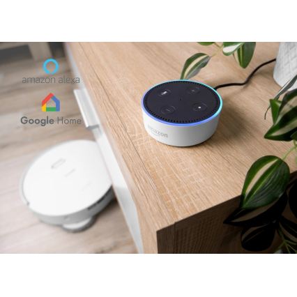 Concept VR4050 - Nutikas 2-ühes robottolmuimeja mopiga OPTIMUS AQUA PRO LASER 3D 600W/230V 5200 mAh Wi-Fi valge