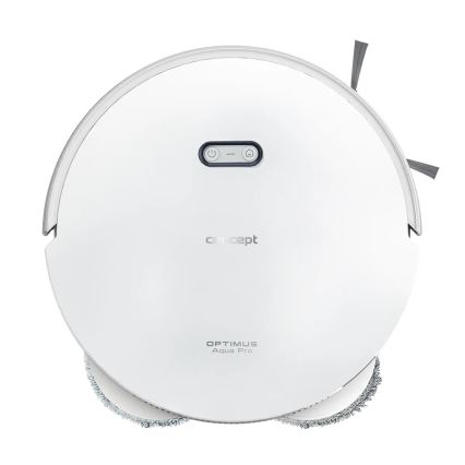 Concept VR4050 - Nutikas 2-ühes robottolmuimeja mopiga OPTIMUS AQUA PRO LASER 3D 600W/230V 5200 mAh Wi-Fi valge