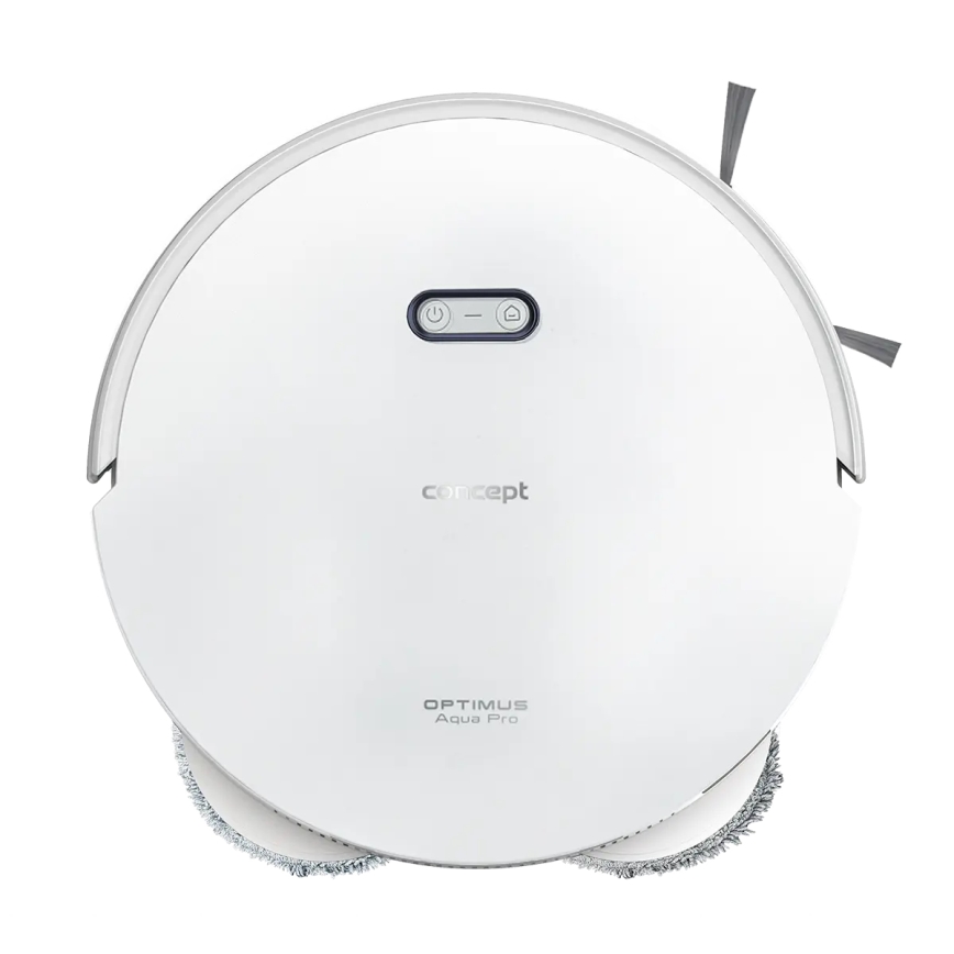 Concept VR4050 - Nutikas 2-ühes robottolmuimeja mopiga OPTIMUS AQUA PRO LASER 3D 600W/230V 5200 mAh Wi-Fi valge