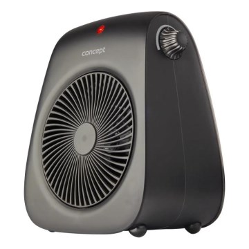 Concept vt7041 - ventilaator küttekehaga 1000/2000W/230V must