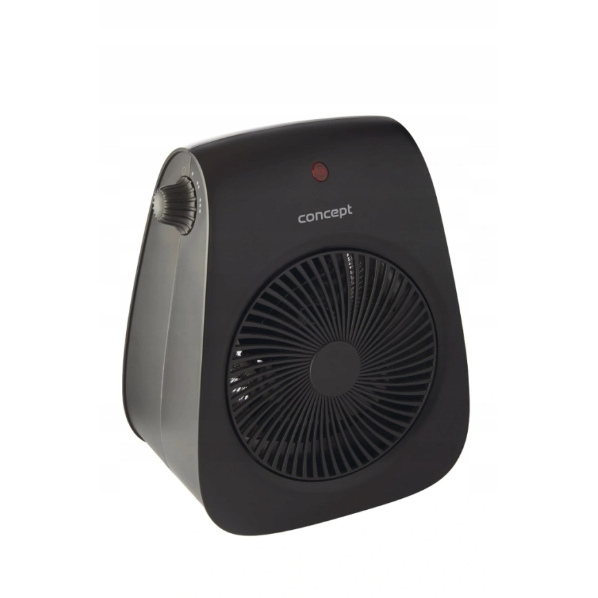 Concept vt7041 - ventilaator küttekehaga 1000/2000W/230V must