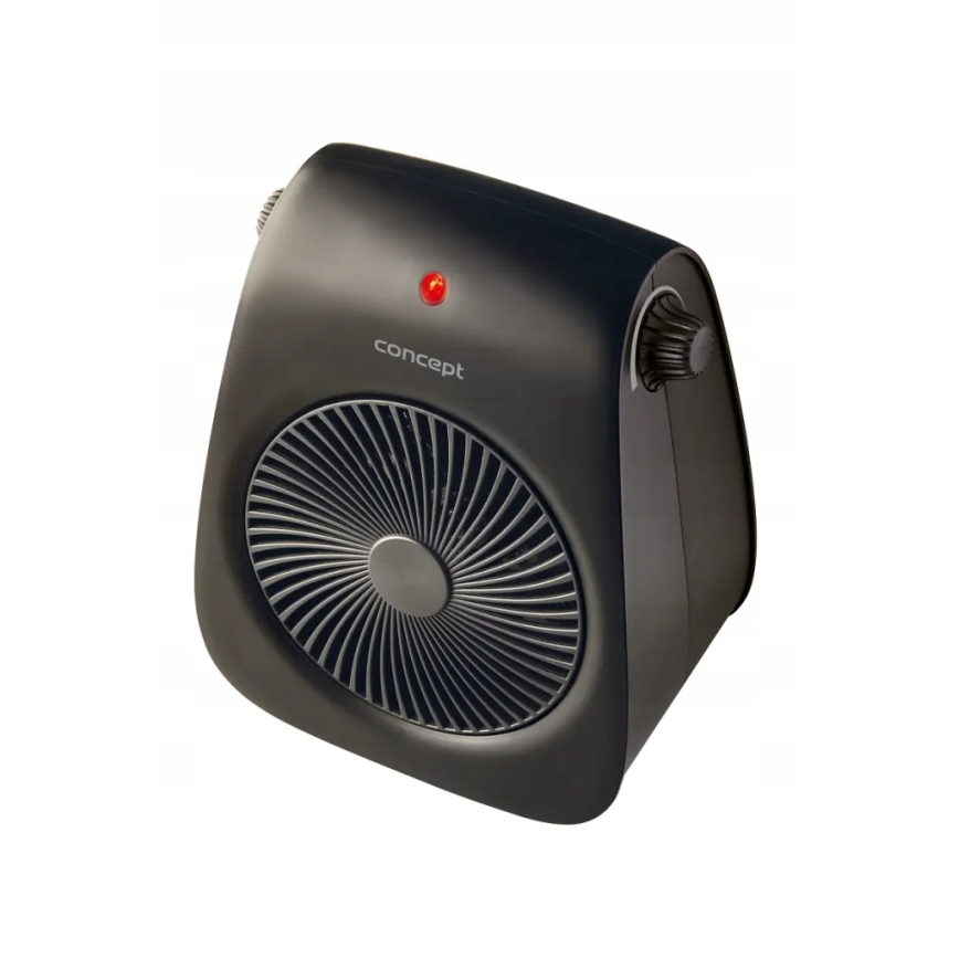 Concept vt7041 - ventilaator küttekehaga 1000/2000W/230V must