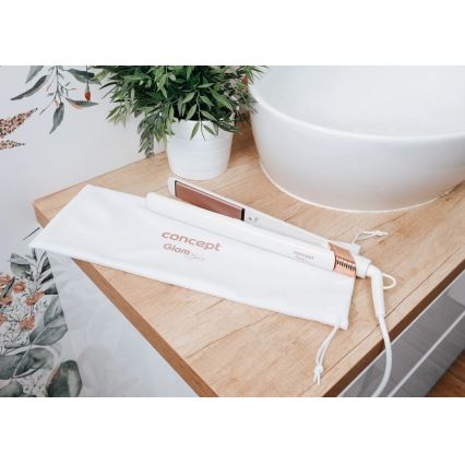 Concept VZ2110 - Juuste sirgendaja GLAM STYLE 48W/230V valge/roosakuld