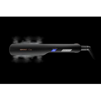 Concept VZ6010 - Auruga juuksesirgendaja koos LED ekraaniga ELITE STEAM BOOST 54W/230V must