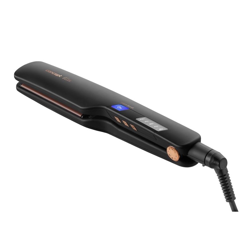 Concept VZ6010 - Auruga juuksesirgendaja koos LED ekraaniga ELITE STEAM BOOST 54W/230V must