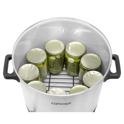 Concept ZH0030 - Pastörisaator 27 l 2000W/230V roostevaba/must