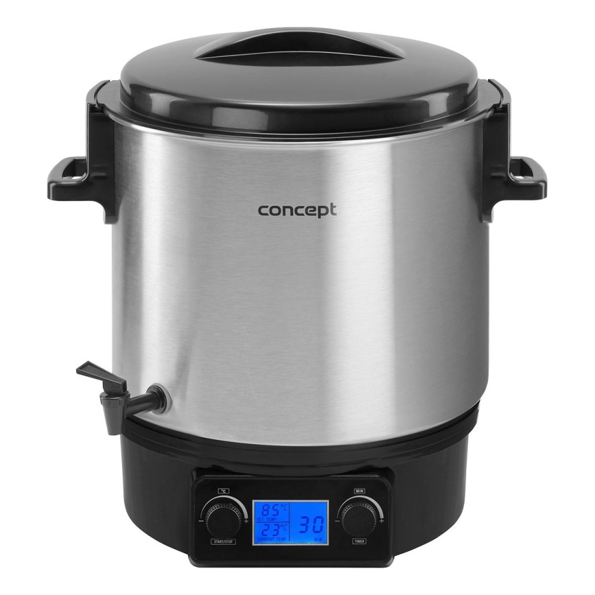 Concept ZH0040 - Pastörisaator 27 l 2000W/230V roostevaba/must