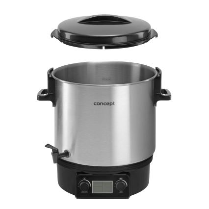 Concept ZH0040 - Pastörisaator 27 l 2000W/230V roostevaba/must