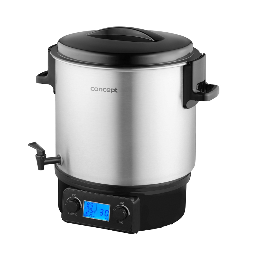 Concept ZH0040 - Pastörisaator 27 l 2000W/230V roostevaba/must
