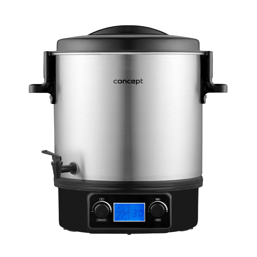 Concept ZH0040 - Pastörisaator 27 l 2000W/230V roostevaba/must