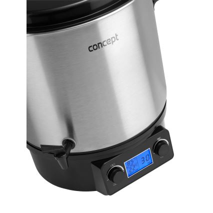 Concept ZH0040 - Pastörisaator 27 l 2000W/230V roostevaba/must