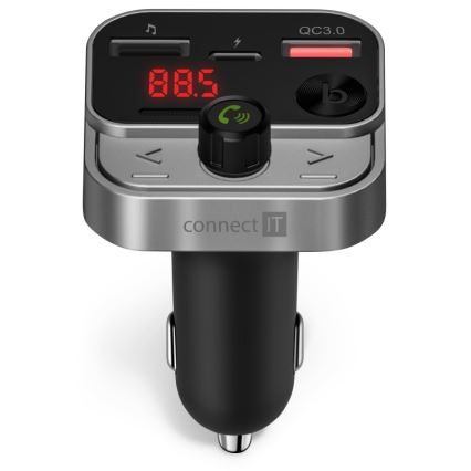 CONNECT IT CCC-8900-AN - FM auto raadiosaatja käed-vabad funktsiooniga must/hõbedane