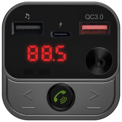 CONNECT IT CCC-8900-AN - FM auto raadiosaatja käed-vabad funktsiooniga must/hõbedane