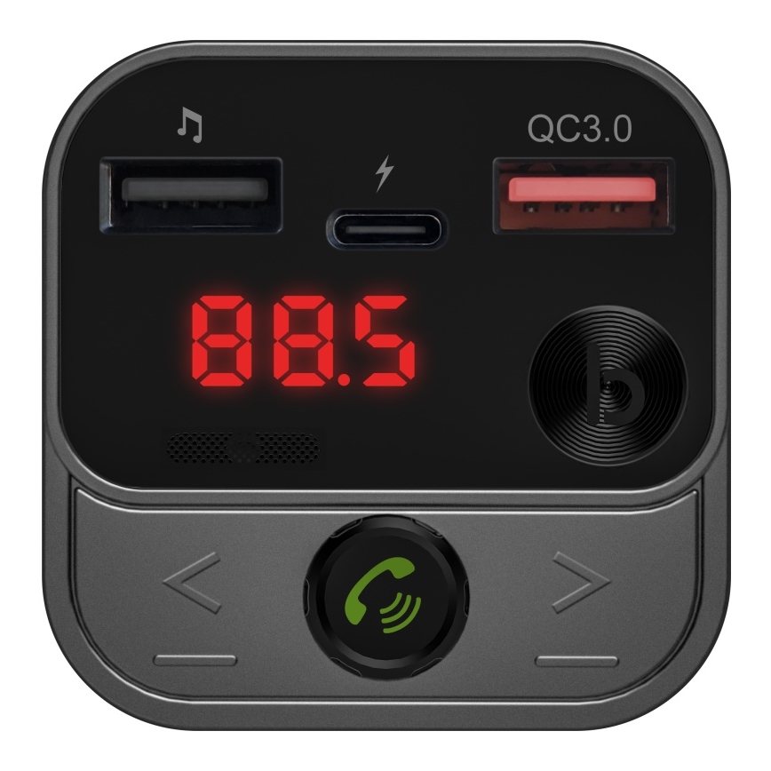 CONNECT IT CCC-8900-AN - FM auto raadiosaatja käed-vabad funktsiooniga must/hõbedane
