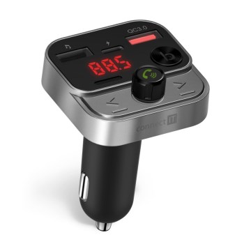 CONNECT IT CCC-8900-AN - FM-saatja autole koos handsfree funktsiooniga must/hõbedane