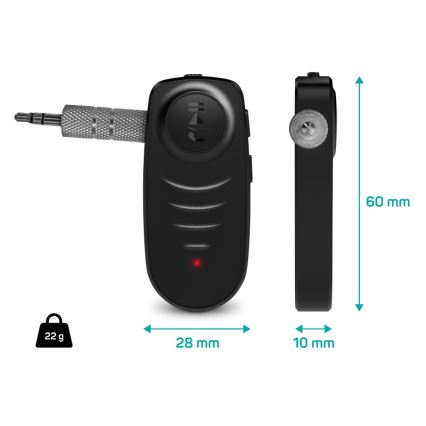 CONNECT IT CFF-4050-BK - Bluetooth audio vastuvõtja AUX 110 mAh