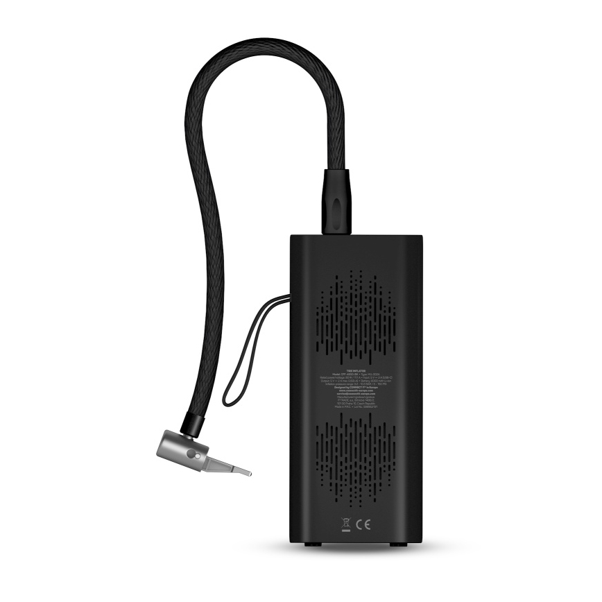 CONNECT IT CFF-4500-BK - AirFlow taskusuuruses digitaalne kompressor 80 W / 6000 mAh, must