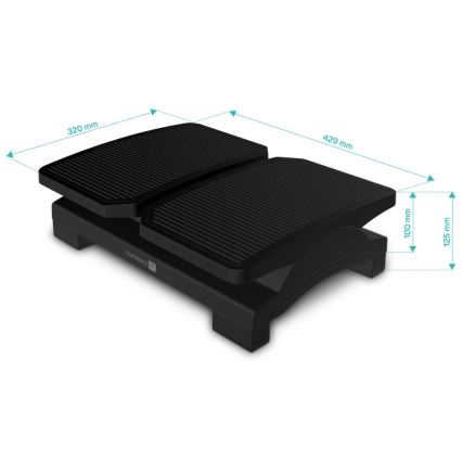 CONNECT IT CFH-4100-BK - Kohandatav footrest must