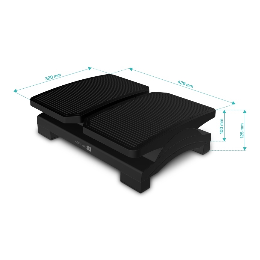 CONNECT IT CFH-4100-BK - Kohandatav footrest must