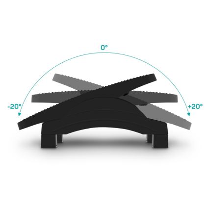 CONNECT IT CFH-4105-BK - Reguleeritav jalatugi, must