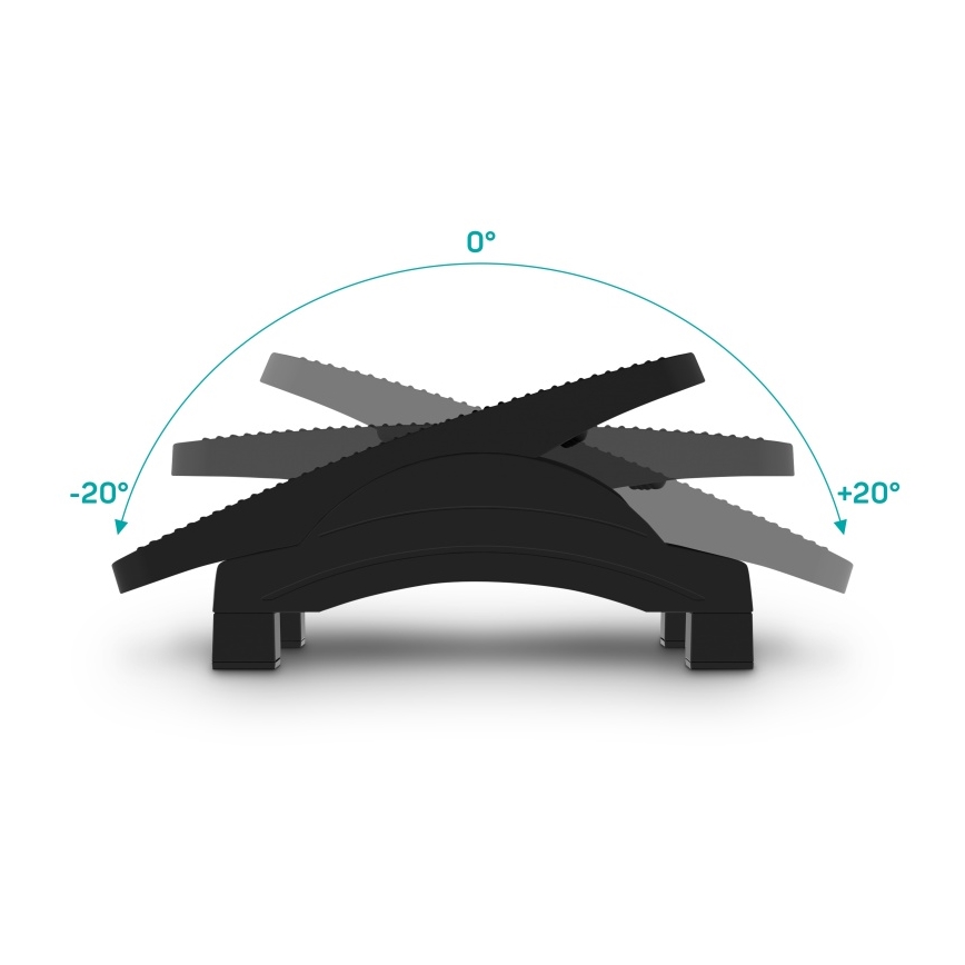 CONNECT IT CFH-4105-BK - Reguleeritav jalatugi, must