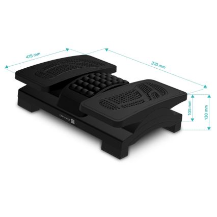 CONNECT IT CFH-4105-BK - Reguleeritav jalatugi, must