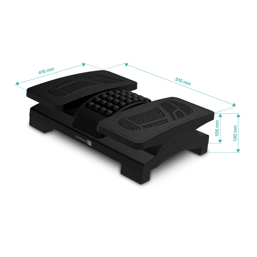 CONNECT IT CFH-4105-BK - Reguleeritav musta jalatoe
