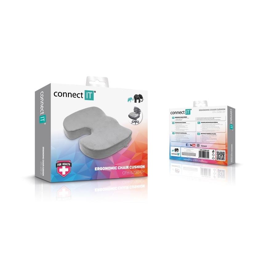 CONNECT IT CFH-5290-GY - Ergonoomiline toolipadi hall