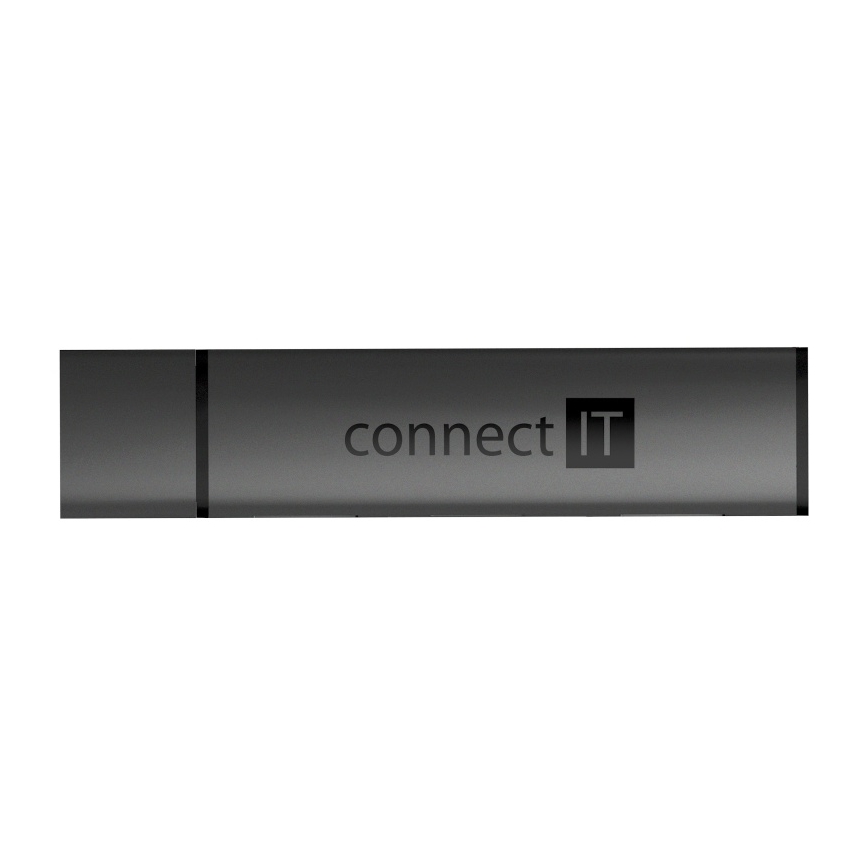 CONNECT IT CHU-4060-AN - USB-A hub mälukaardi lugejaga 4-ühes