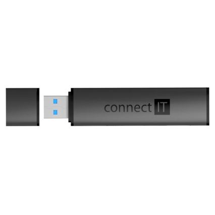 CONNECT IT CHU-4060-AN - USB-A hub mälukaardi lugejaga 4-ühes