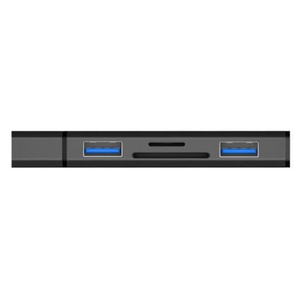 CONNECT IT CHU-4060-AN - USB-A hub mälukaardi lugejaga 4-ühes