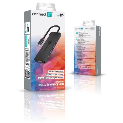 CONNECT IT CHU-8010-AN - USB-C hub 5-ühes