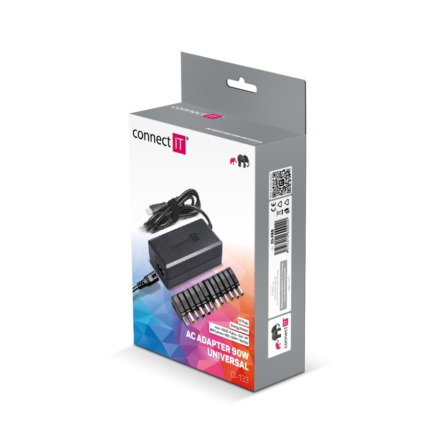 CONNECT IT CI-133 - Universaalne toiteadapter sülearvutitele 90W