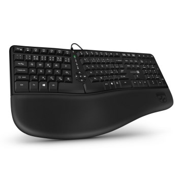 CONNECT IT CKB-2800-CS - Ergonoomiline juhtmevaba klaviatuur CZ/SK lokalisatsiooniga must