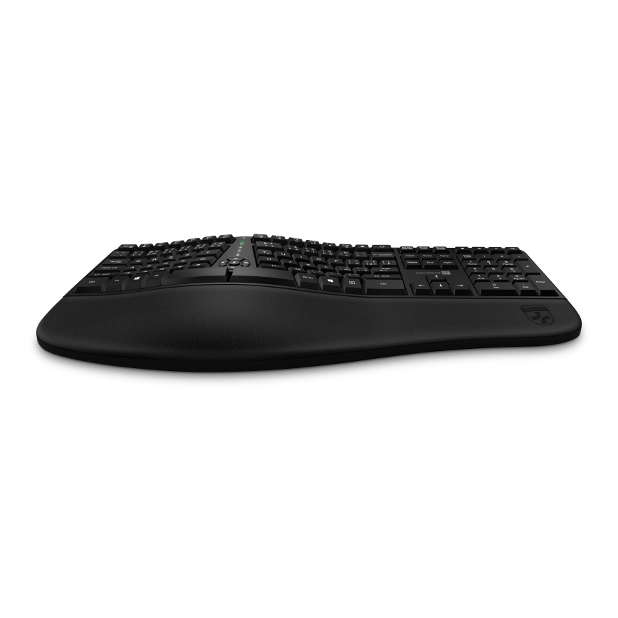 CONNECT IT CKB-2800-CS - Ergonoomiline juhtmevaba klaviatuur CZ/SK lokalisatsiooniga must